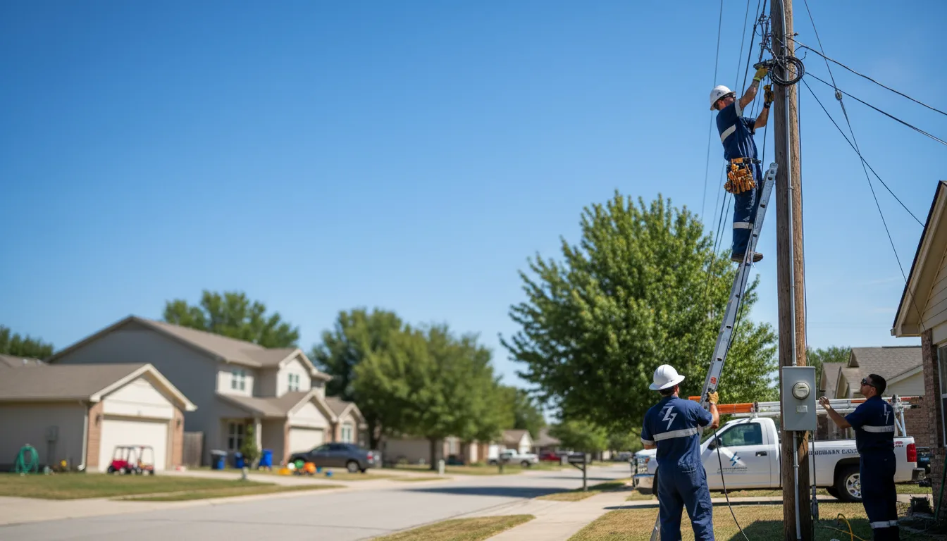 Residential electrician providing installation services in Mantua, UT